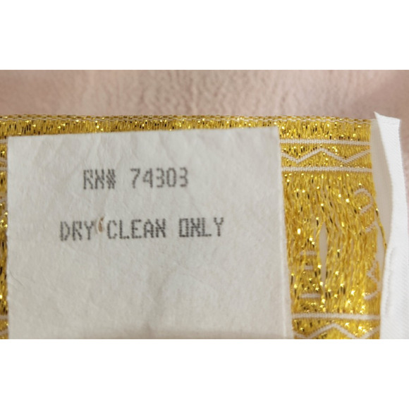 Vintage Spencer Alexis Pink Embroidered Sleeveless Women's Size 10 - Picture 8 of 8